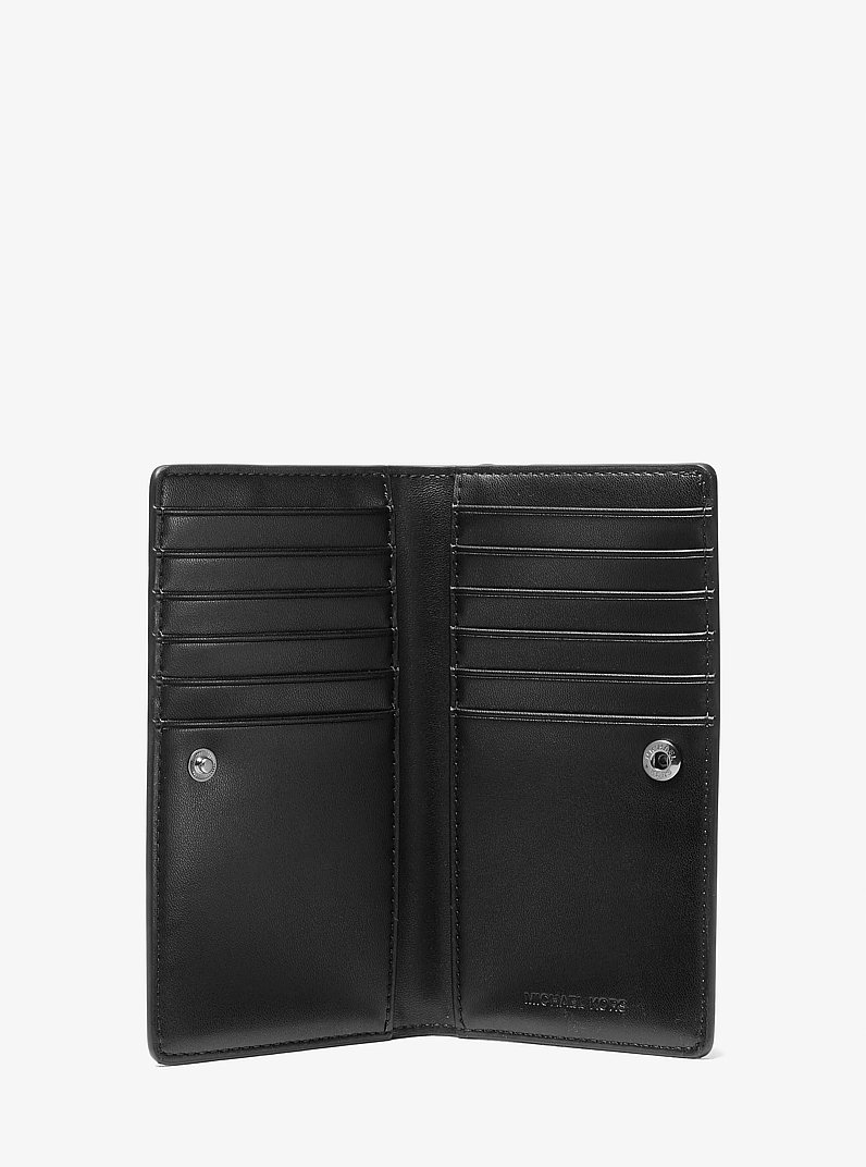 Cooper Large Logo Bi-Fold Card Case in BLACK | Michael Kors