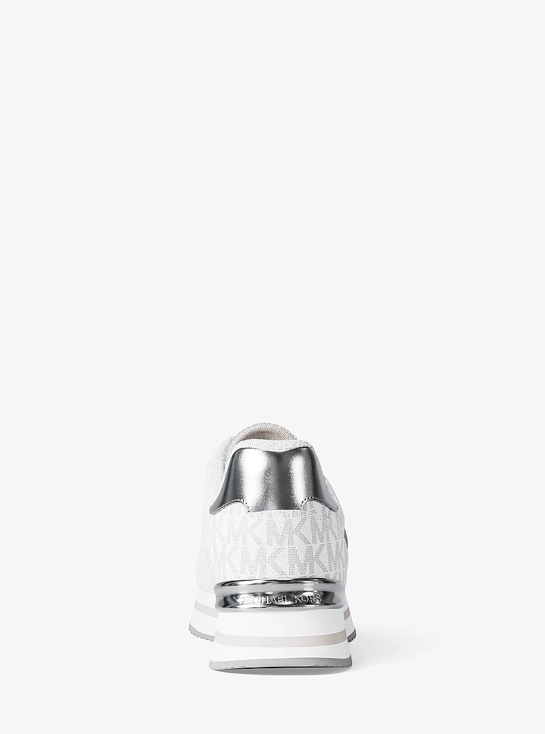 Hattie Mixed-Media Trainer in BRIGHT WHT - Sale | Michael Kors [US]