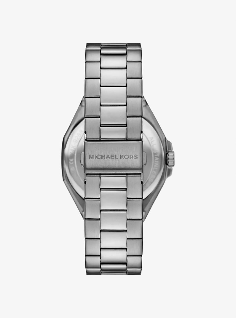 Montre Callum surdimensionn&eacute;e gris acier in NOIR | Michael Kors