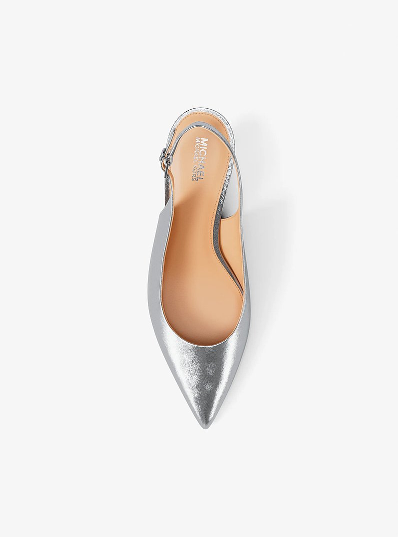 Amali Metallic Pump in SILVER | Michael Kors