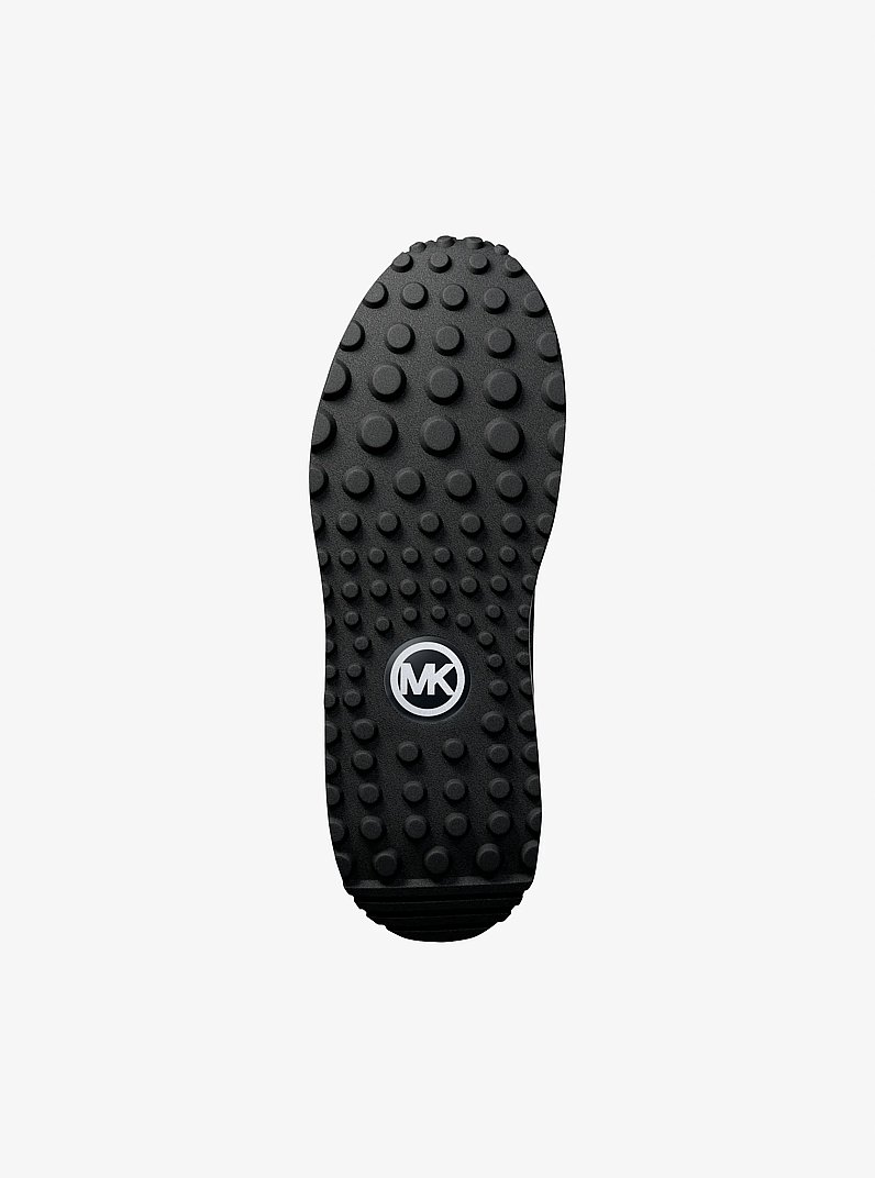 Dax Mixed-Media Trainer in BLACK | Michael Kors