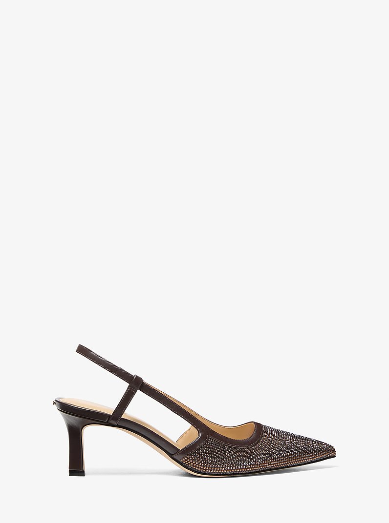 Alora Suede Slingback Pump in CHOCOLATE | Michael Kors