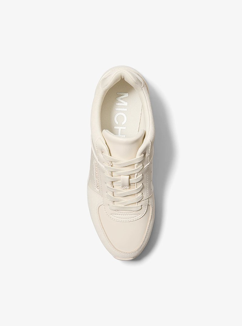 Artis Mixed-Media Trainer in VANILLA | Michael Kors