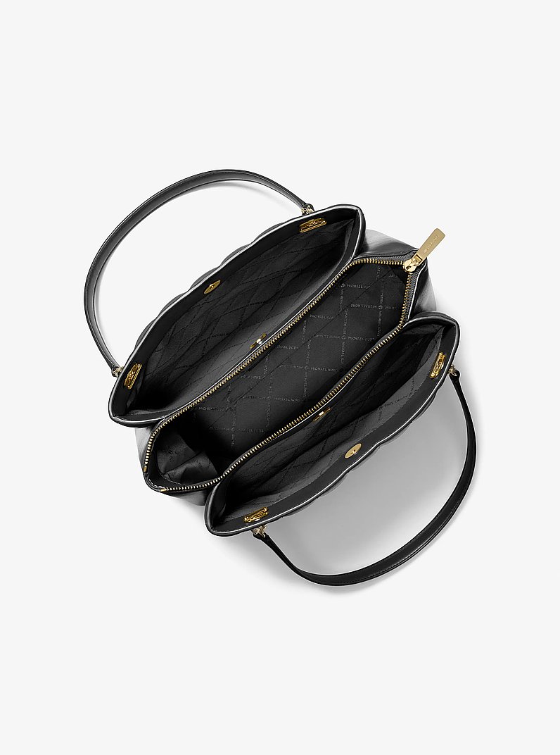 Soho Medium Quilted Tote Bag in BLACK | Michael Kors