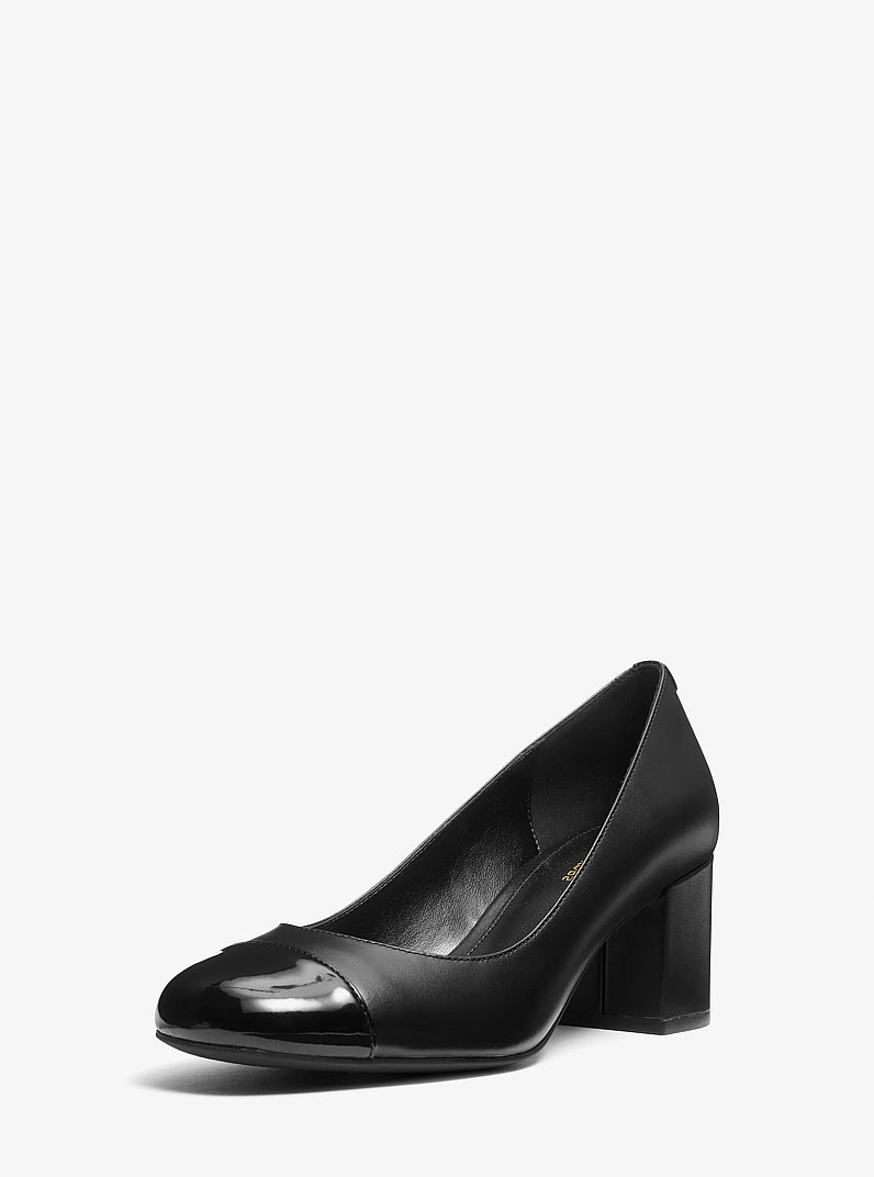 Perla Flex Leather Pump in BLACK | Michael Kors