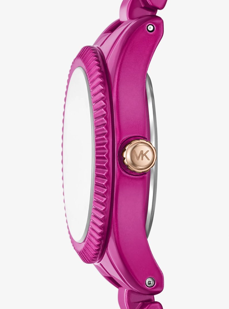 Kleine, pinke Armbanduhr Lexington in limitierter Auflage in WALDBEERE | Michael Kors