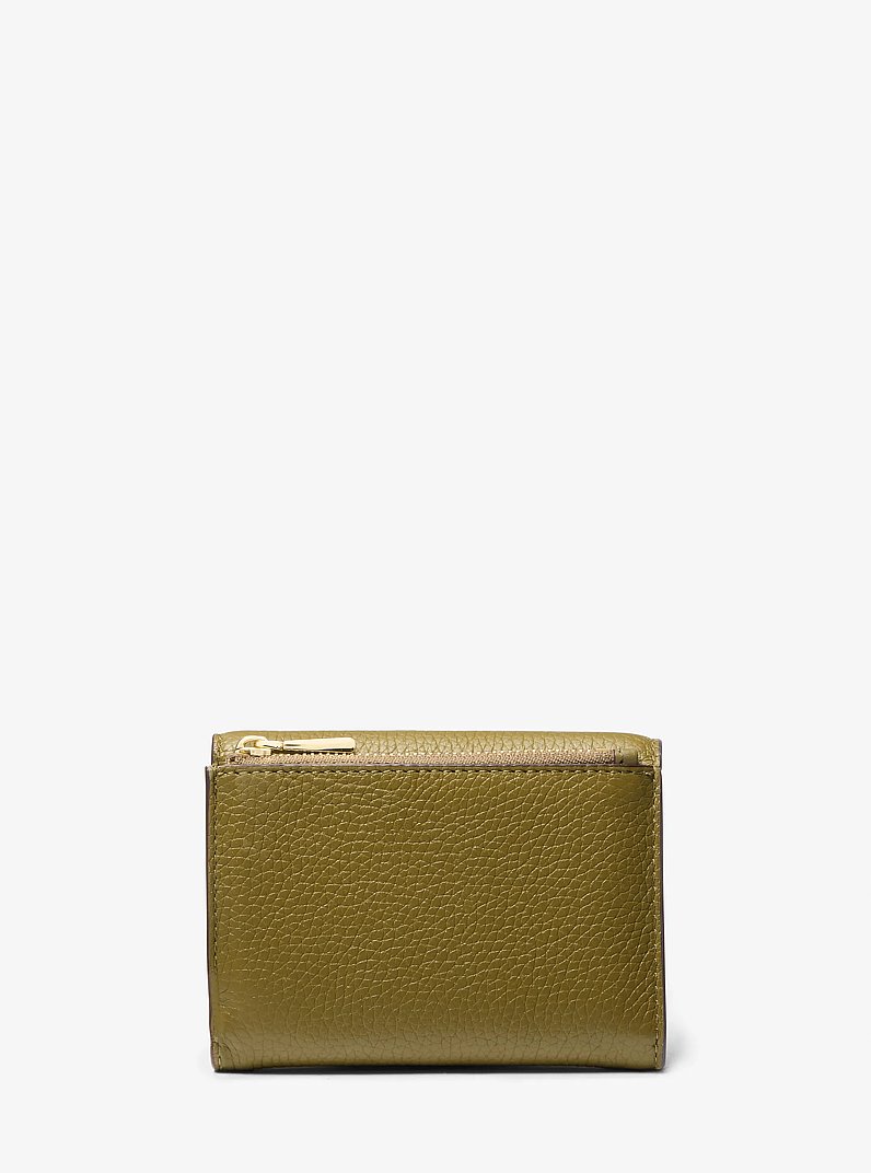 Bryant Medium Pebbled Leather Wallet in SAFARI GREEN | Michael Kors