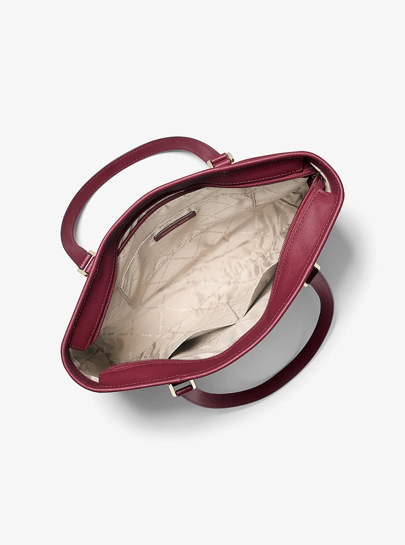 Bolso tote Sady mediano de cuero saffiano