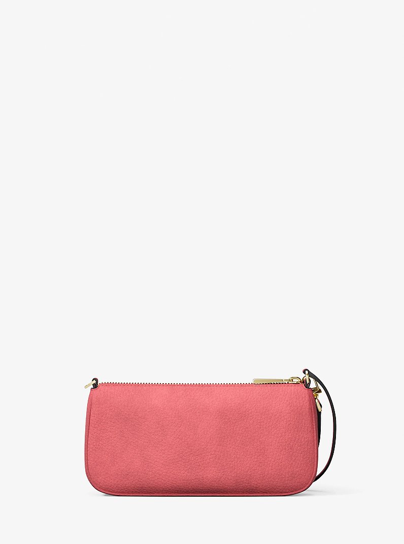 Zoe Small Suede Convertible Pochette in LT BRY SBT | Michael Kors