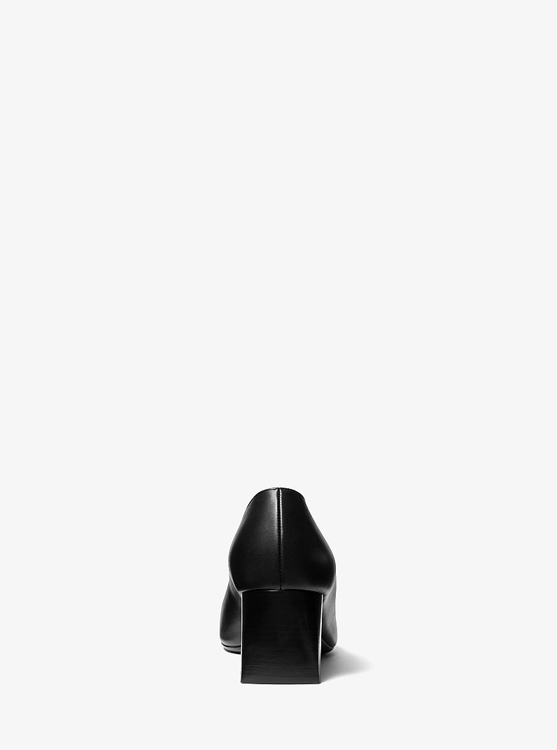 Zapato de tac&oacute;n Maria de piel in NEGRO | Michael Kors