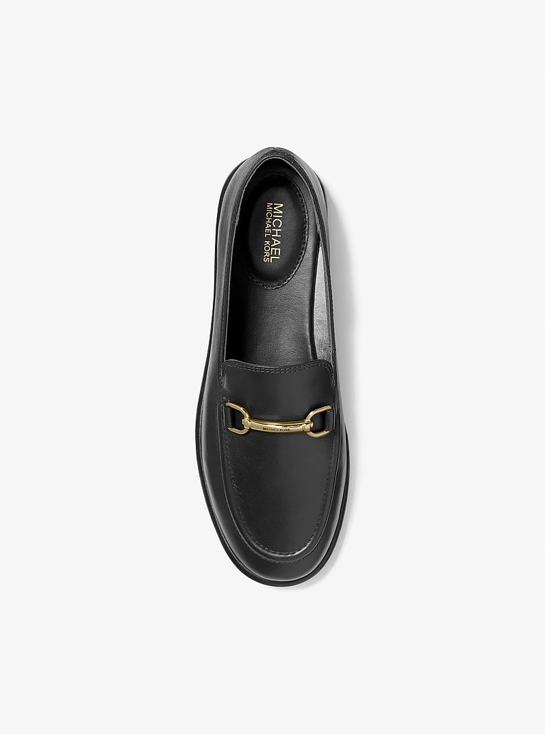 Carson Leather Loafer in BLACK | Michael Kors