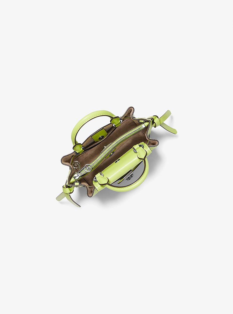 Hamilton Legacy Extra-Small Leather Belted Satchel in BRT LIMEADE | Michael Kors