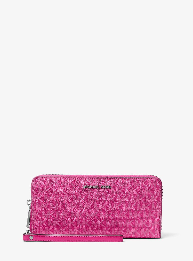 E*o様 新品未使用　MICHAEL KORS 長財布 ピンク MKロゴ Large Logo Continental Wallet in MOSS | Michael Kors [US]