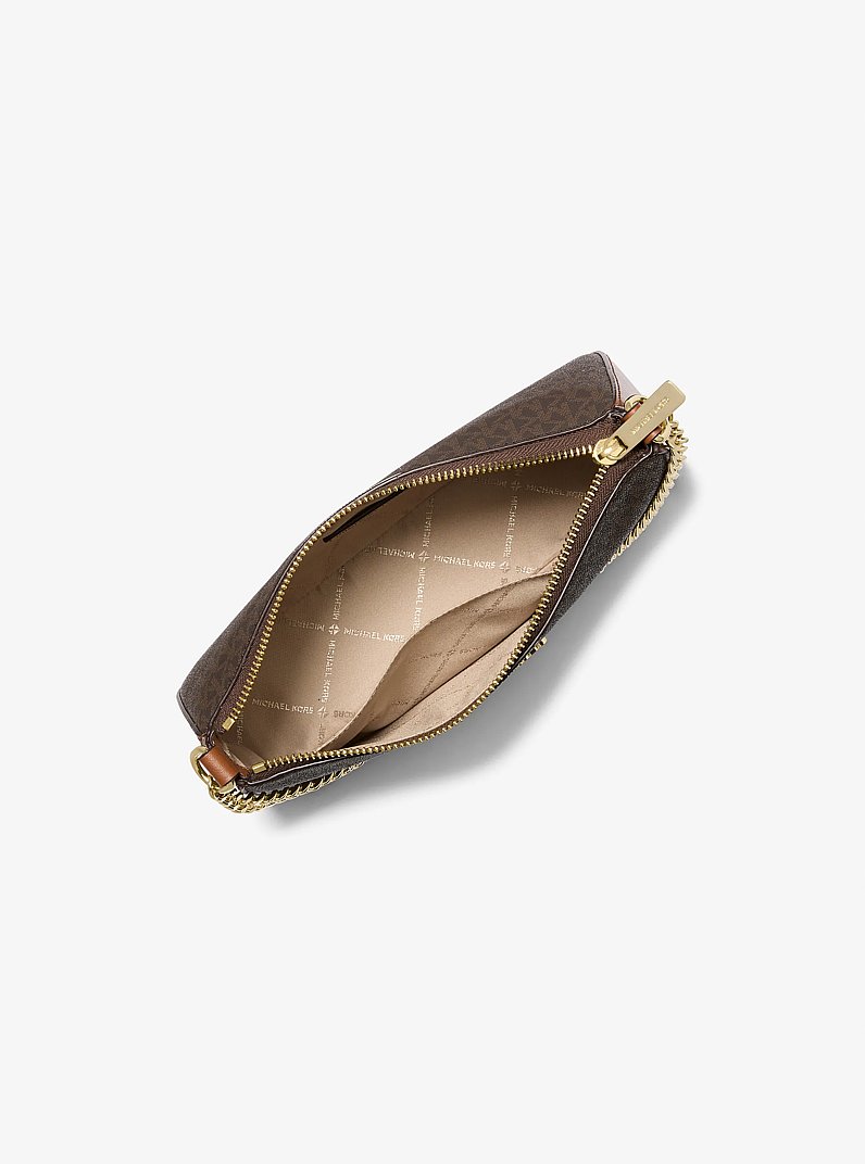Medium Logo Pouch and Card Case Gift Set in BROWN | Michael Kors