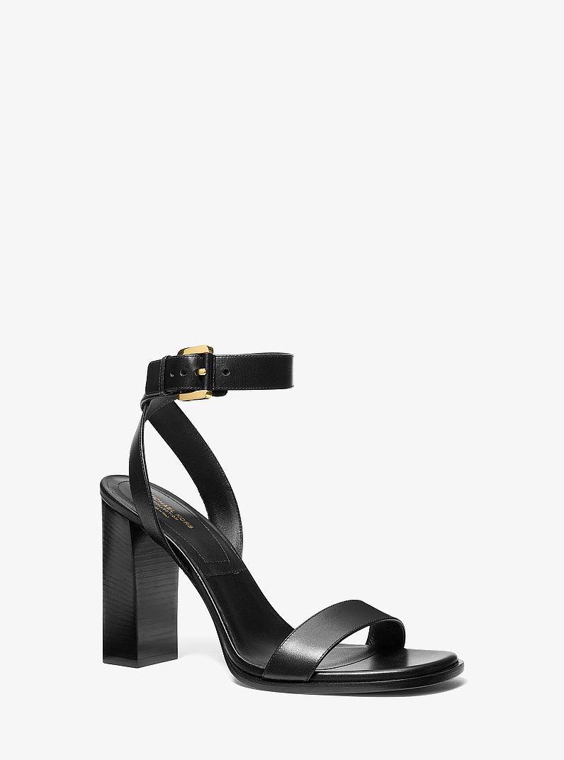 Ashley Leather Sandal in NEGRO | Michael Kors