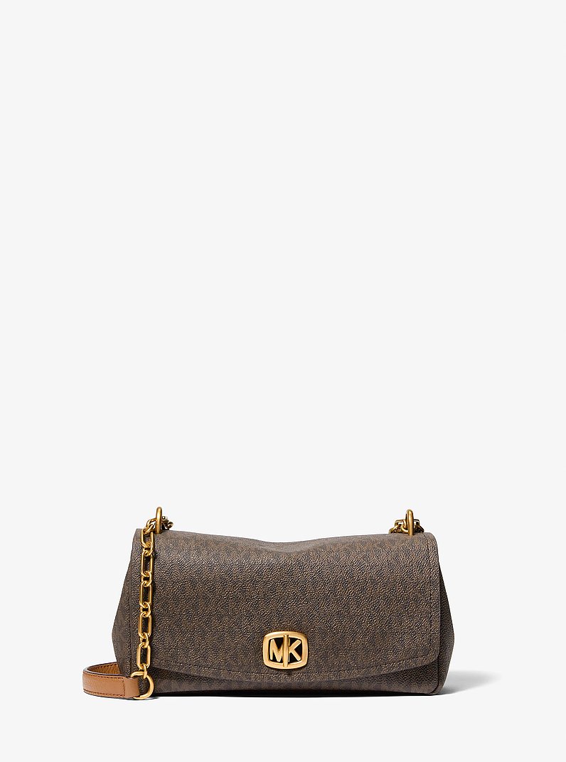 Petit sac &agrave; &eacute;paule convertible Bryant &agrave; logo Signature in BRUN/NOISETTE | Michael Kors
