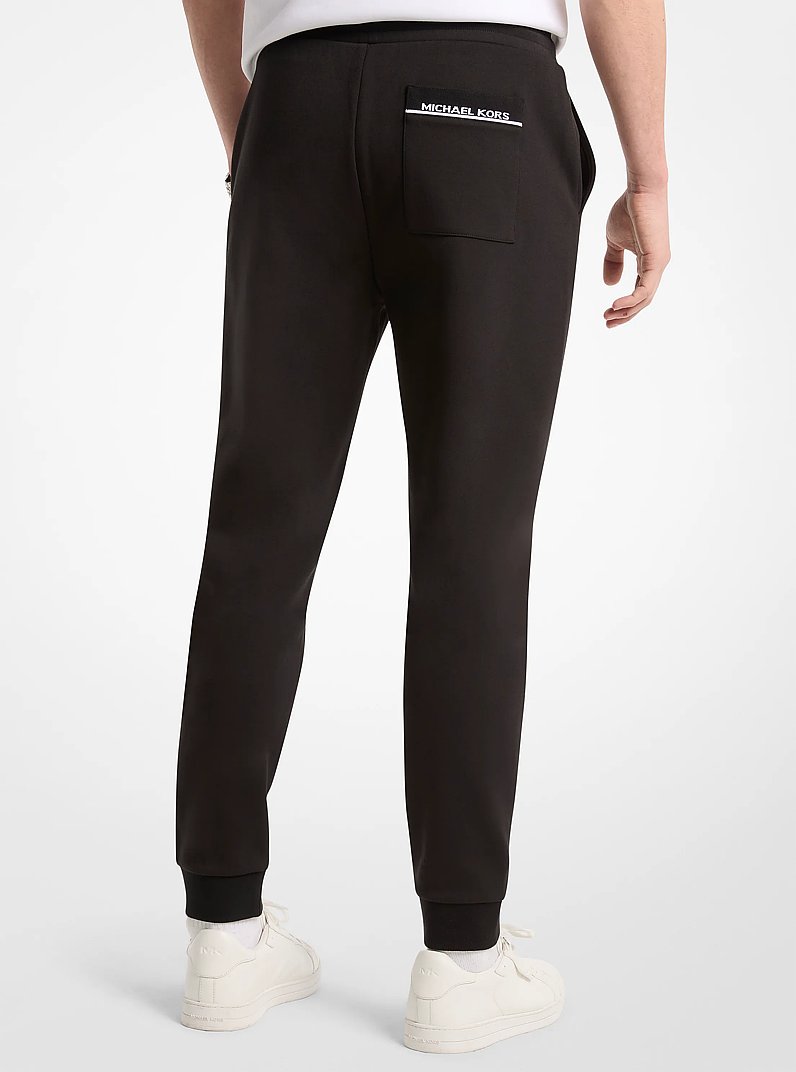 Jogginghose aus Baumwollmischung mit Logo-Besatz in SCHWARZ | Michael Kors