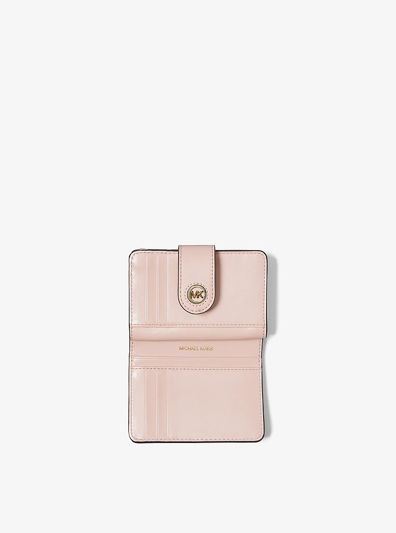 Petit portefeuille Mercer en cuir in ROSE DOUX | Michael Kors