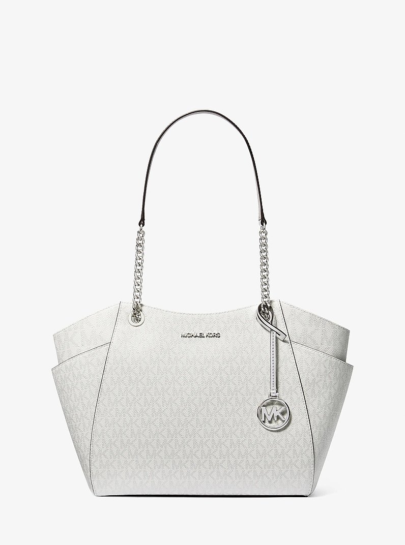Bolso de hombro Jet Set grande con logotipo in PLATEADO | Michael Kors