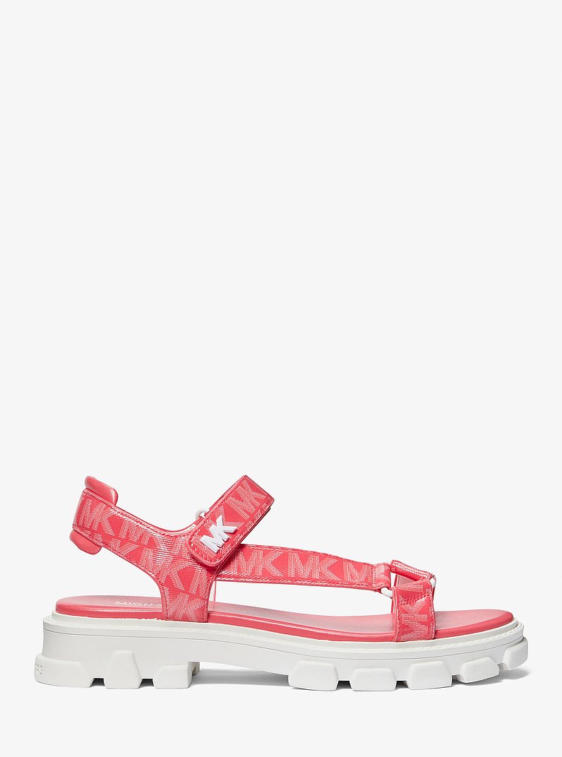 Ridley Logo Sandal in GERANIUM | Michael Kors