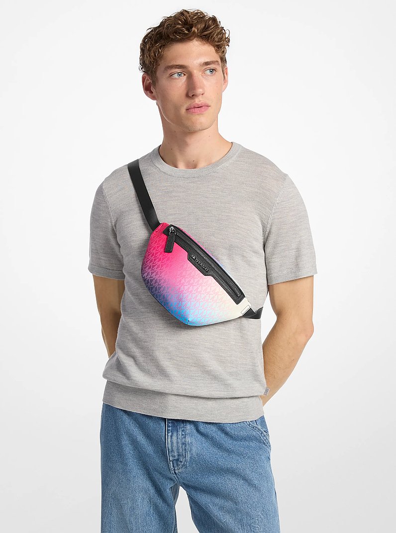 Cooper Ombr&eacute; Signature Logo Sling Pack in NAVY MULTI | Michael Kors