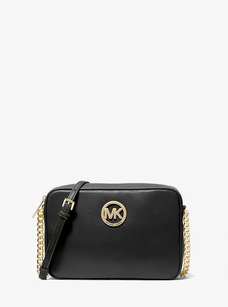 【貴重】MICHAEL KORSバッグ　ブラックゴールドチェーン Michael Kors Women's Jet Set Tote Bag, Medium, Black Pebbled
