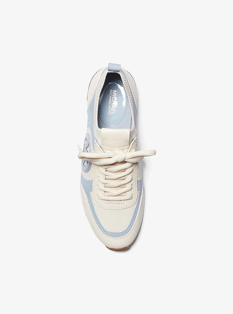 Jenkins Stretch Knit Trainer in PALE BLUE | Michael Kors