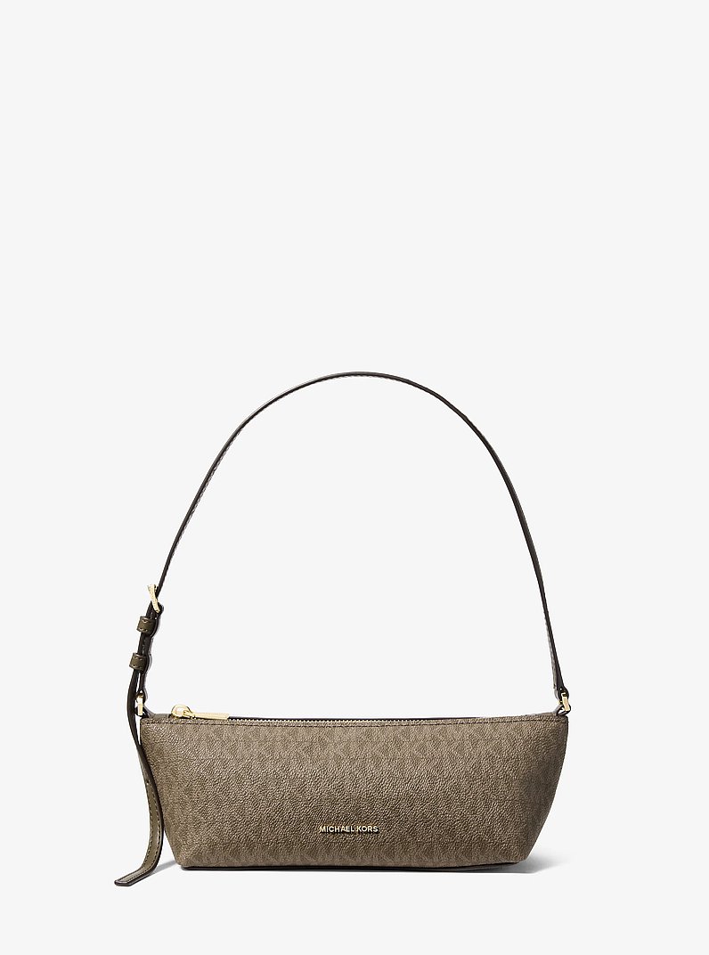 Borsa a mano Laila piccola con logo in LODEN | Michael Kors