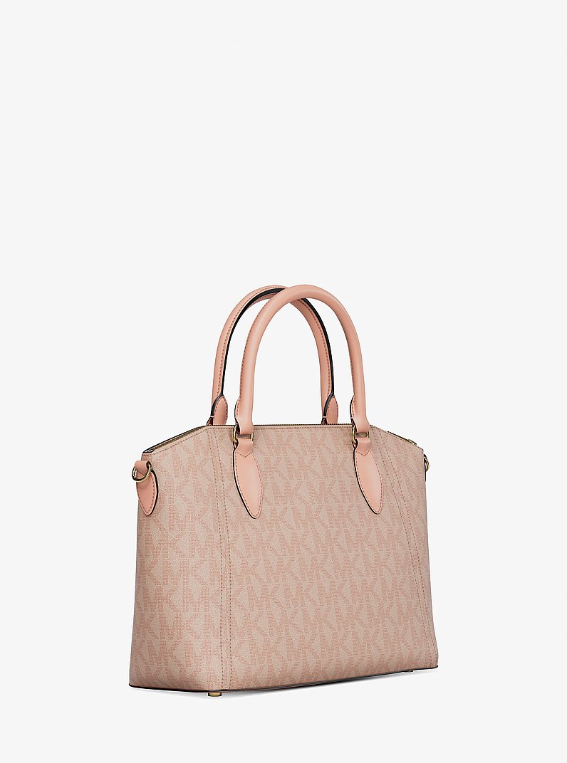 Borsa a mano Sienna media con stampa logo in BALLET | Michael Kors