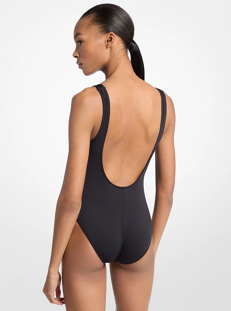 Badeanzug mit Strass in SCHWARZ | Michael Kors