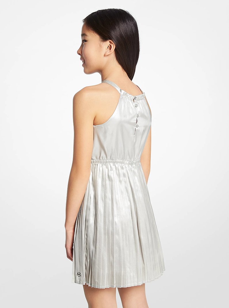 Lam&eacute; Pleated Dress
