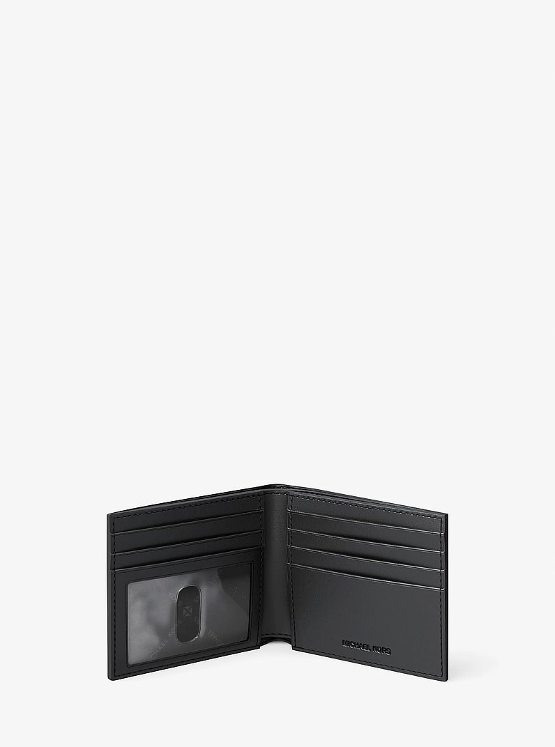 Cooper Embellished Signature Logo Billfold Wallet in BLACK | Michael Kors