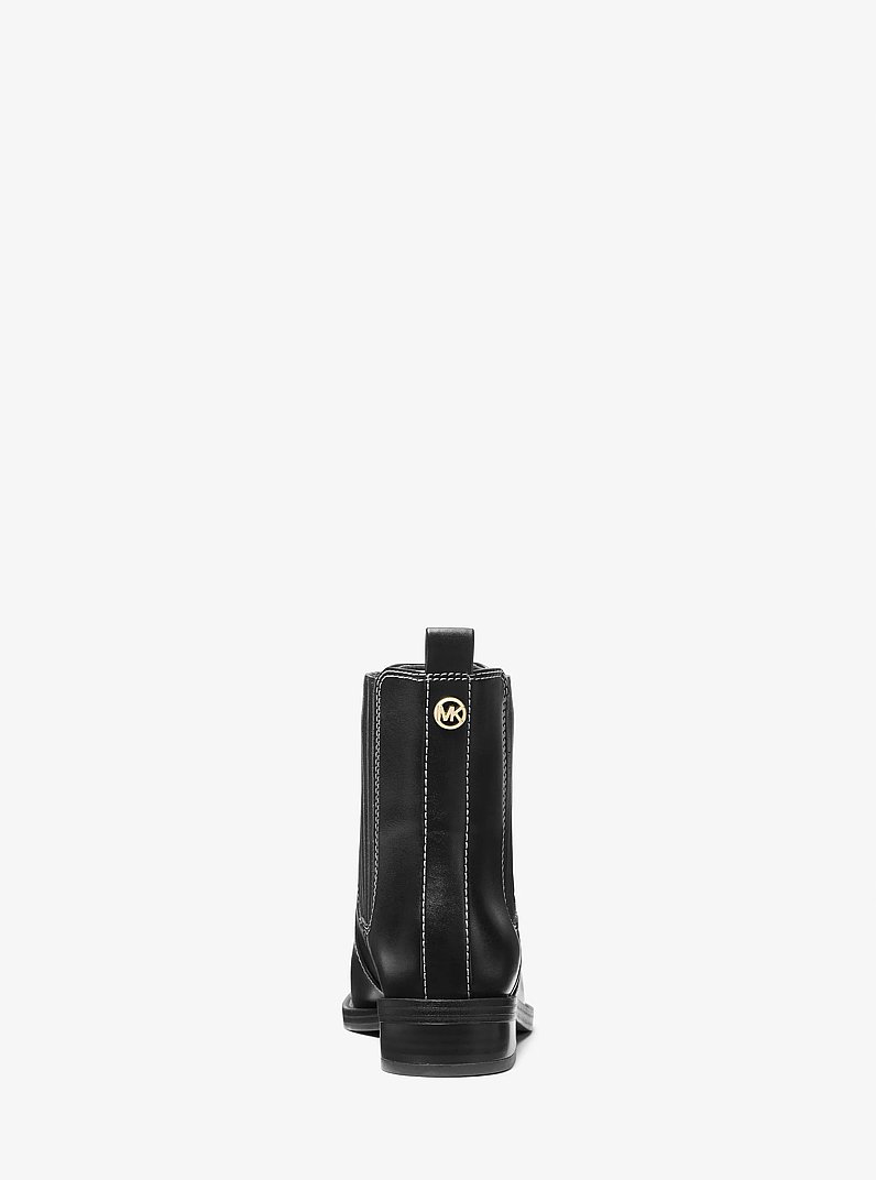 Ella Contrast-Stitched Chelsea Boot in BLACK | Michael Kors