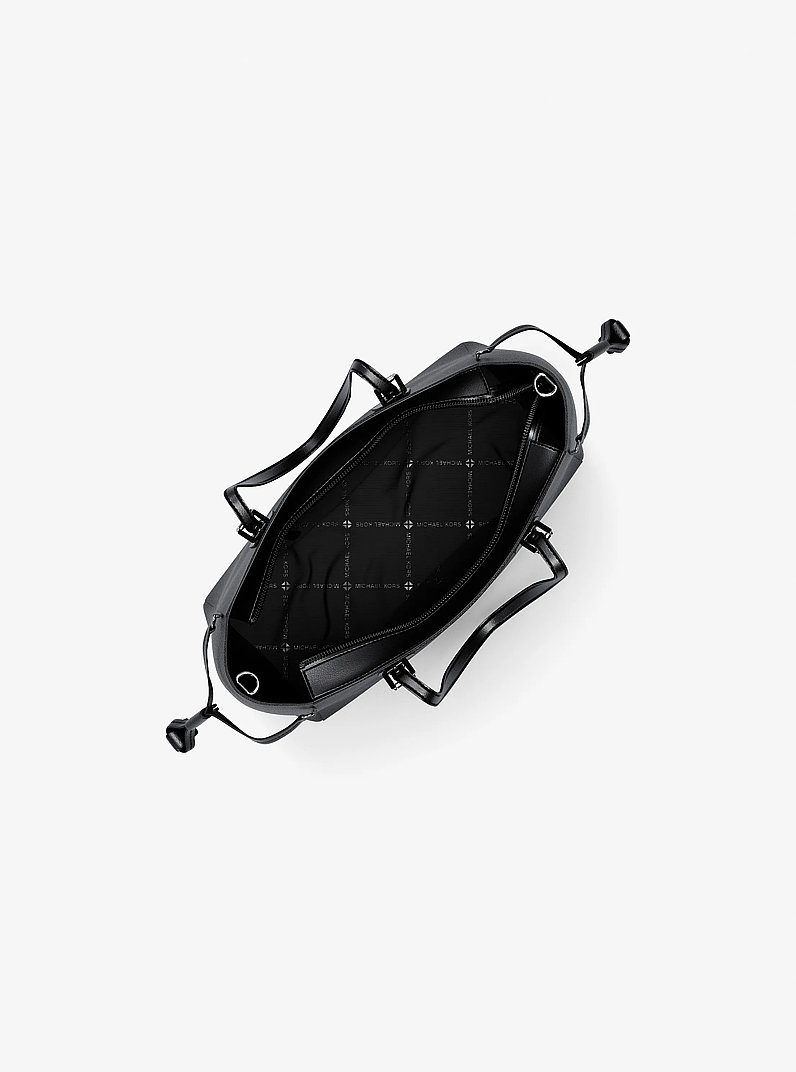 Voyager Extra-Small Pebbled Leather Convertible Crossbody Bag in BLACK | Michael Kors