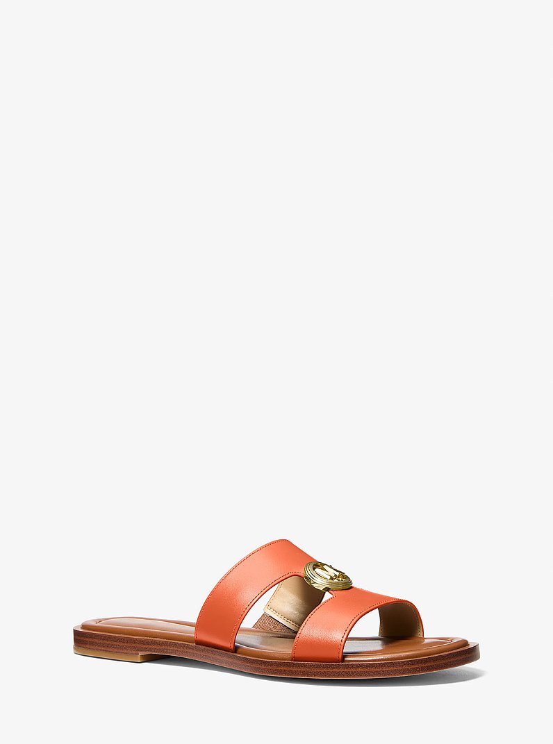 Erin Leather Sandal in MIMOSA | Michael Kors
