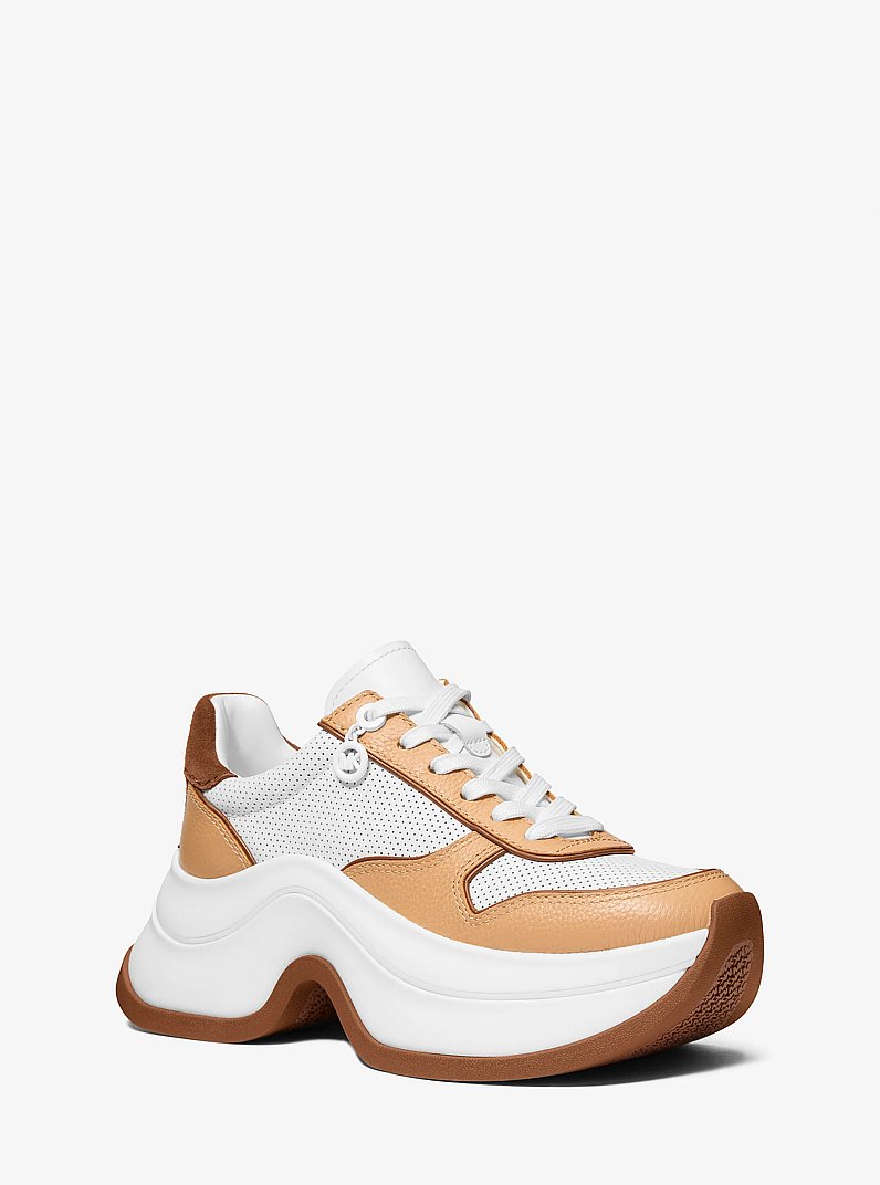 Zapatilla Arla de piel in LUGGAGE | Michael Kors