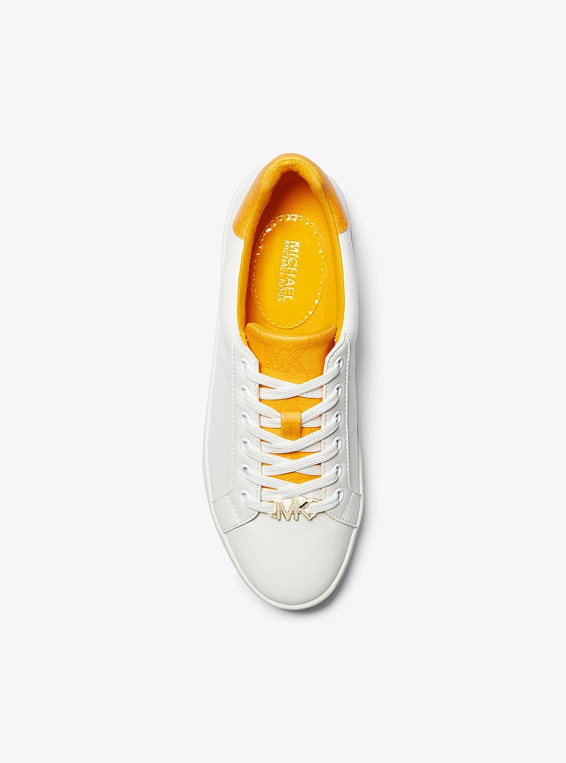 Poppy Logo Trim Sneaker in JASMINE YLLW | Michael Kors