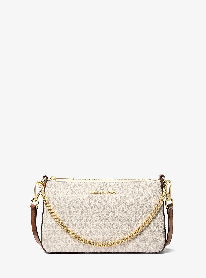Medium Logo Pouch and Card Case Gift Set in VANILLA | Michael Kors
