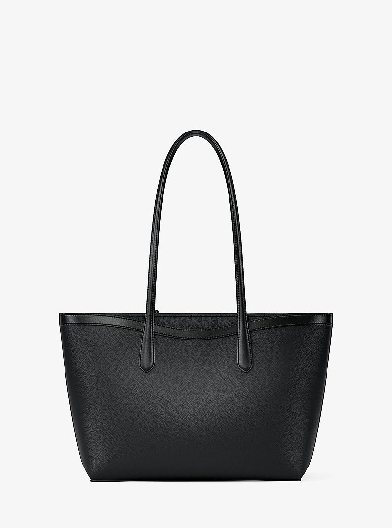 Bolso tote Arden grande de piel granulada in NEGRO | Michael Kors
