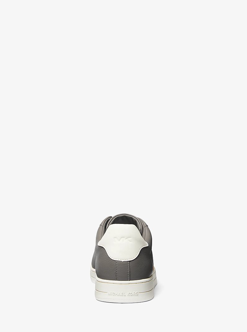 Keating Two-Tone Leather Slip-On Sneaker in HEATHER GREY | Michael Kors