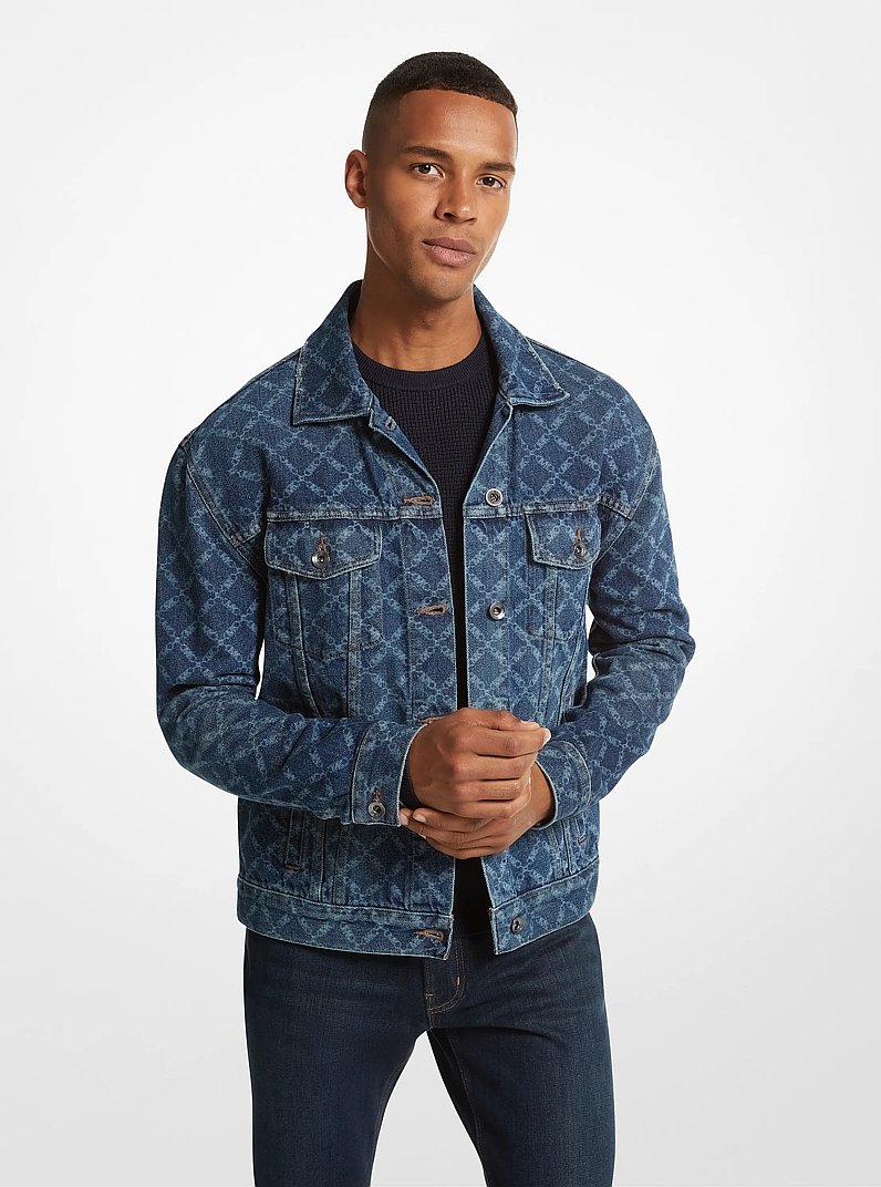 Empire Logo Print Denim Jacket
