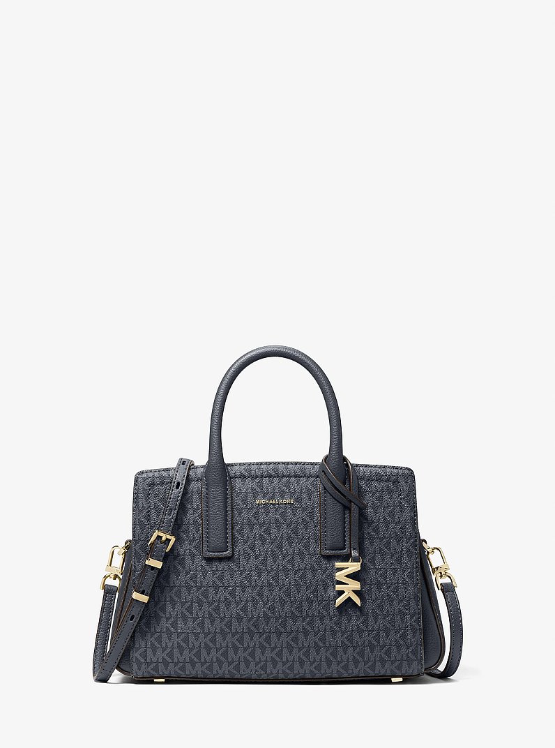 Borsa a mano Laila piccola con logo in NOTTE | Michael Kors