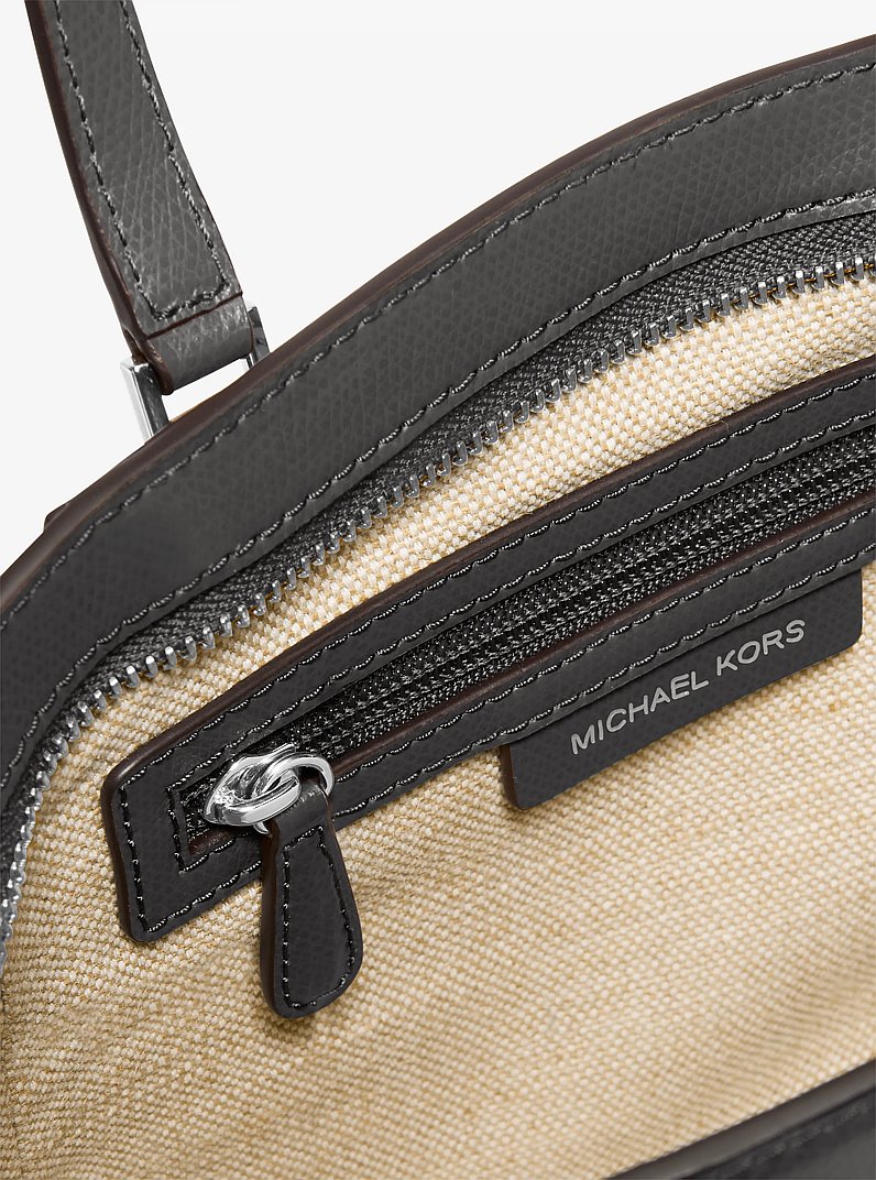 Taryn Small Leather Convertible Crossbody Bag in SLATE | Michael Kors