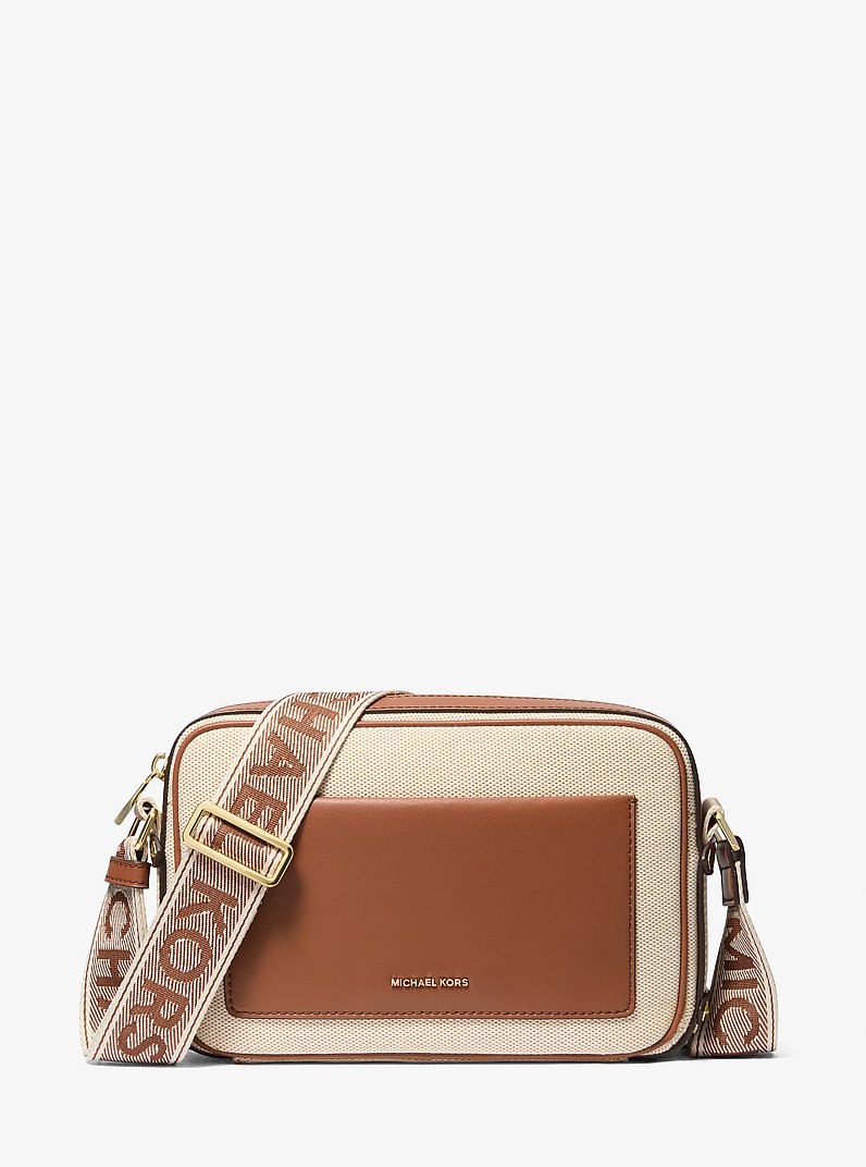 Bandolera Maeve grande de lona in LUGGAGE | Michael Kors