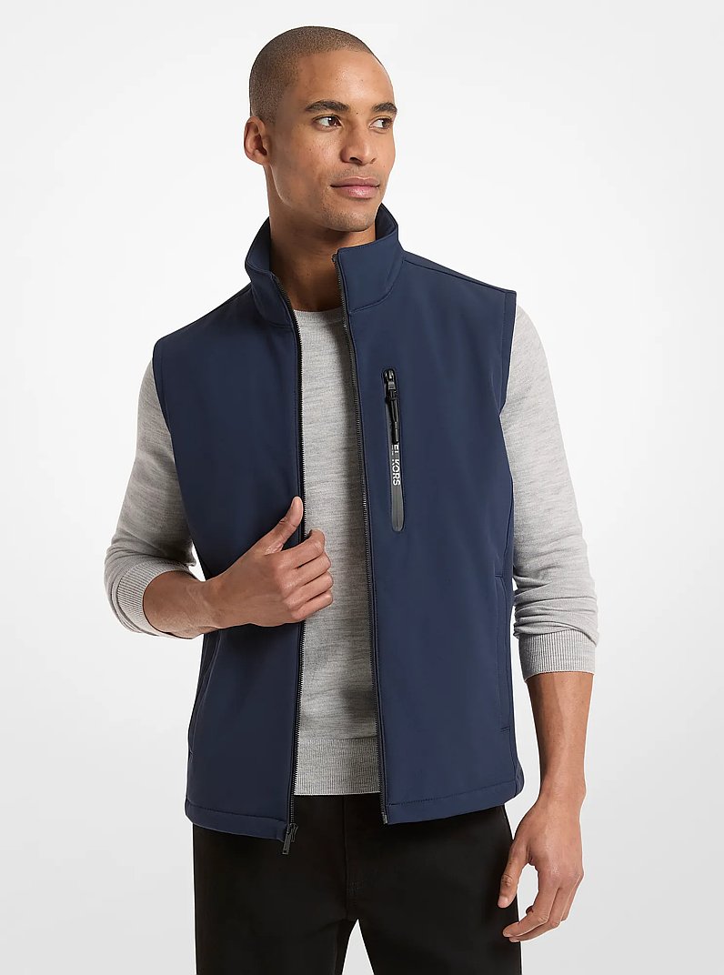 Gilet &agrave; fermeture &eacute;clair in BLEU DE MINUIT | Michael Kors
