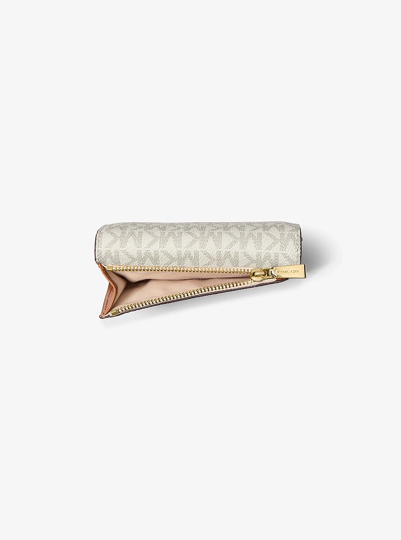Bryant Medium Signature Logo Wallet in VANILLA/ACORN | Michael Kors