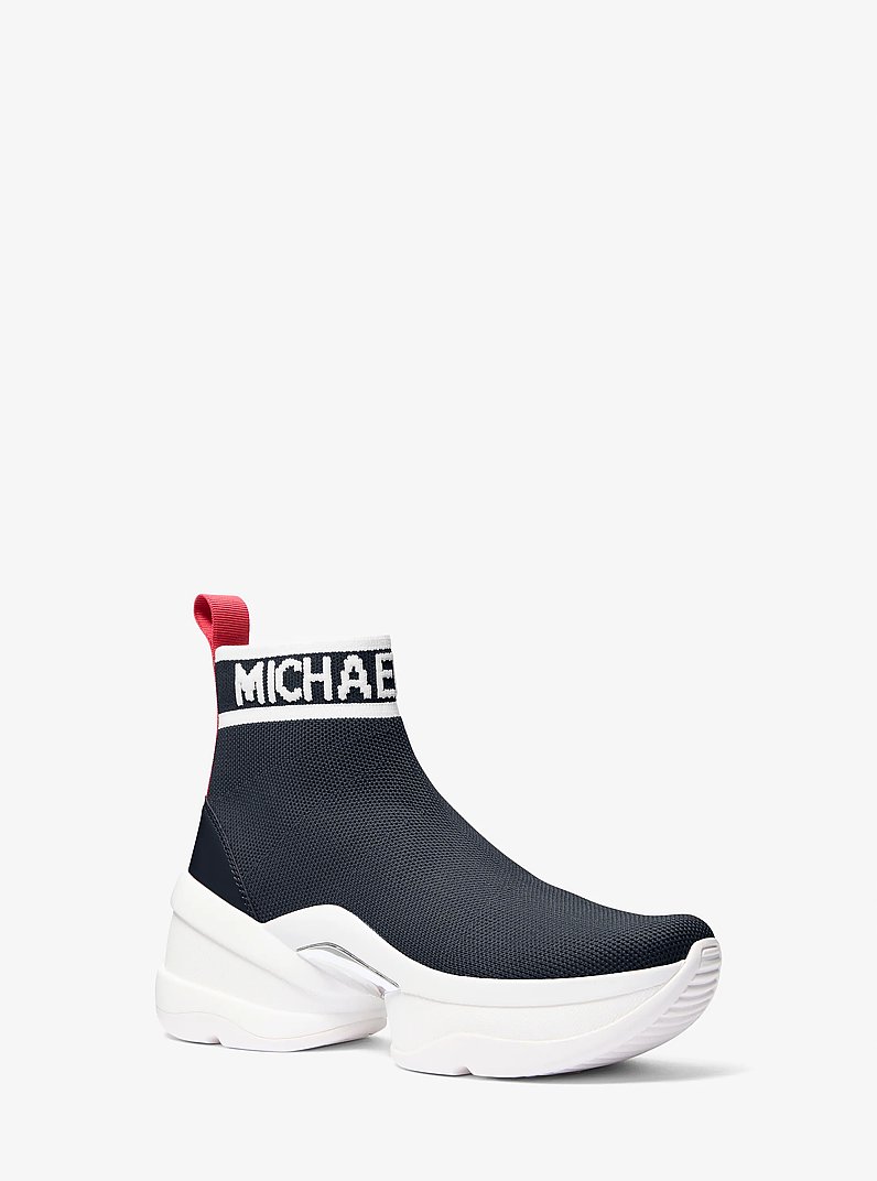 Olympia Stretch Knit Boot in NAVY | Michael Kors