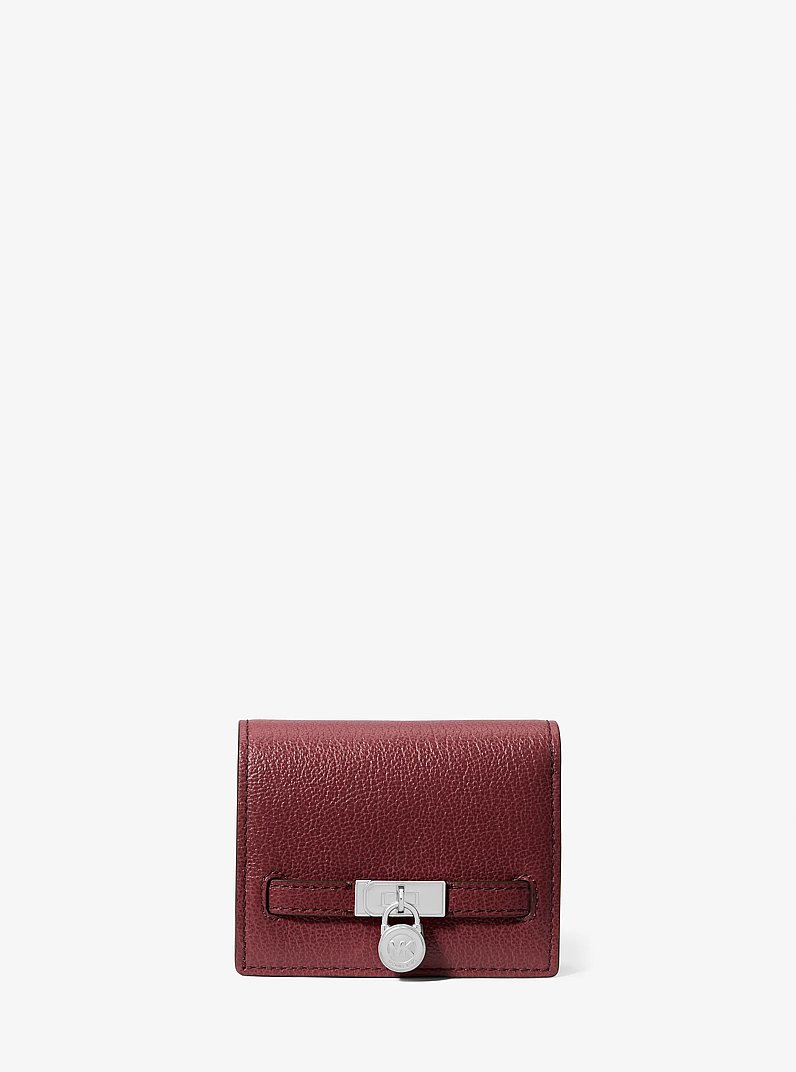 Hamilton Moderne Small Leather Wallet in OXBLOOD | Michael Kors