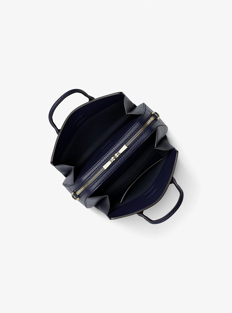 Laila Extra-Small Leather Crossbody Bag in DRESS BLUES | Michael Kors