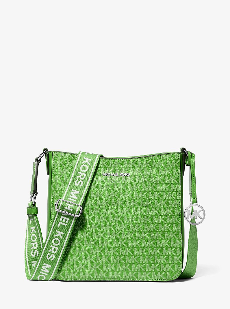 Jet Set Signature Logo Messenger Bag in JUNGLE | Michael Kors